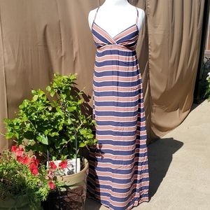 SPLENDID STRIPED MAXI DRESS SIZE MEDIUM